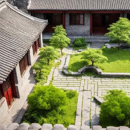 过去的四合院图片