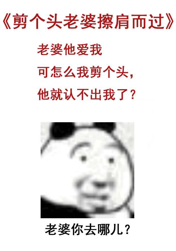 剪个头老婆擦肩而过谁是攻